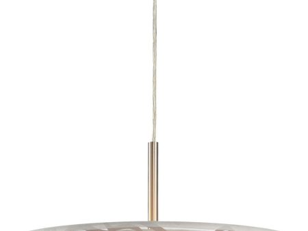 Autumn Breeze 3 Light Pendant In Brushed Nickel For Sale