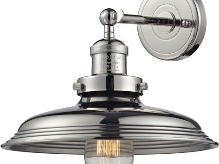 Newberry 1 Light Wall Sconce In Polished Nickel Hot on Sale