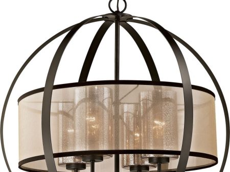 Diffusion 4 Light Chandelier In Oil Rubbed Bronze For Cheap