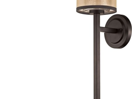 Diffusion 1 Light Led Wall Sconce In Oil Rubbed Bronze For Sale