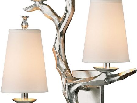 Sprig 3 Light Wall Sconce In Silver Leaf Online Hot Sale