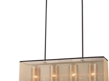 Diffusion 4 Light Led Chandelier In Oil Rubbed Bronze Fashion