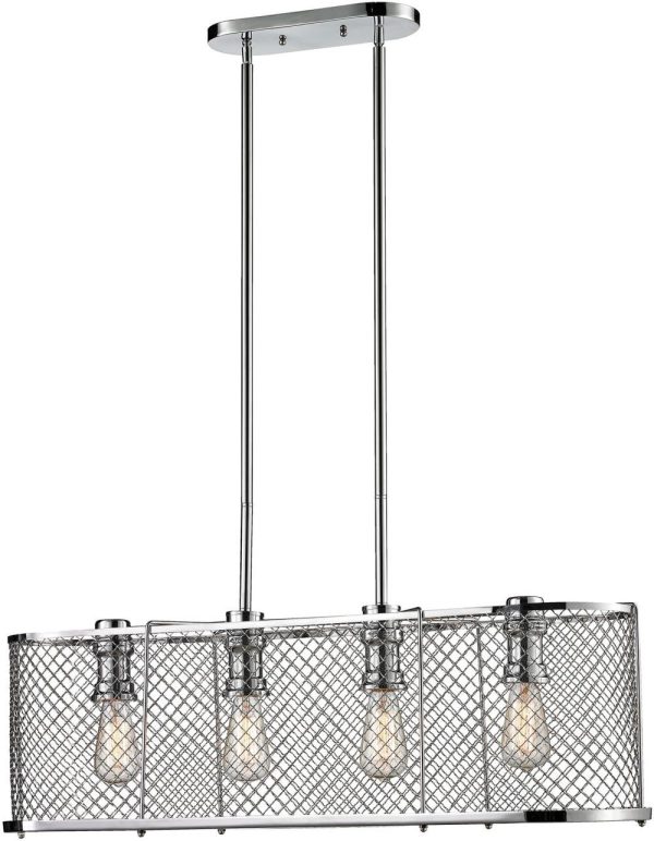 Brisbane 4 Light Chandelier In Polished Chrome on Sale