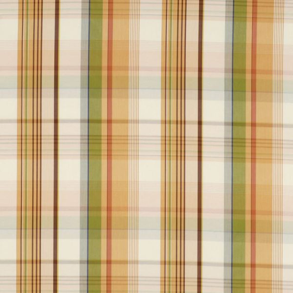 Beacon Hill Fabric 061118 Cohaset Plaid Tigerlily Discount