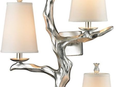 Sprig 6 Light Wall Sconce In Silver Leaf Online Sale