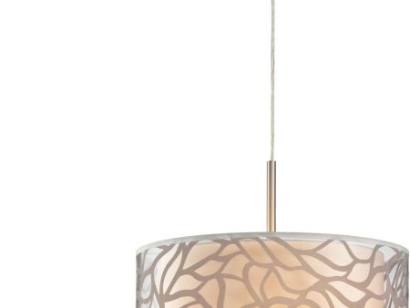 Autumn Breeze 3 Light Led Pendant In Brushed Nickel Discount